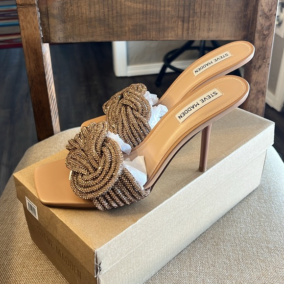 NIB STUNNING BRONZE/COPPER HEELS 9 - Picture 6 of 10